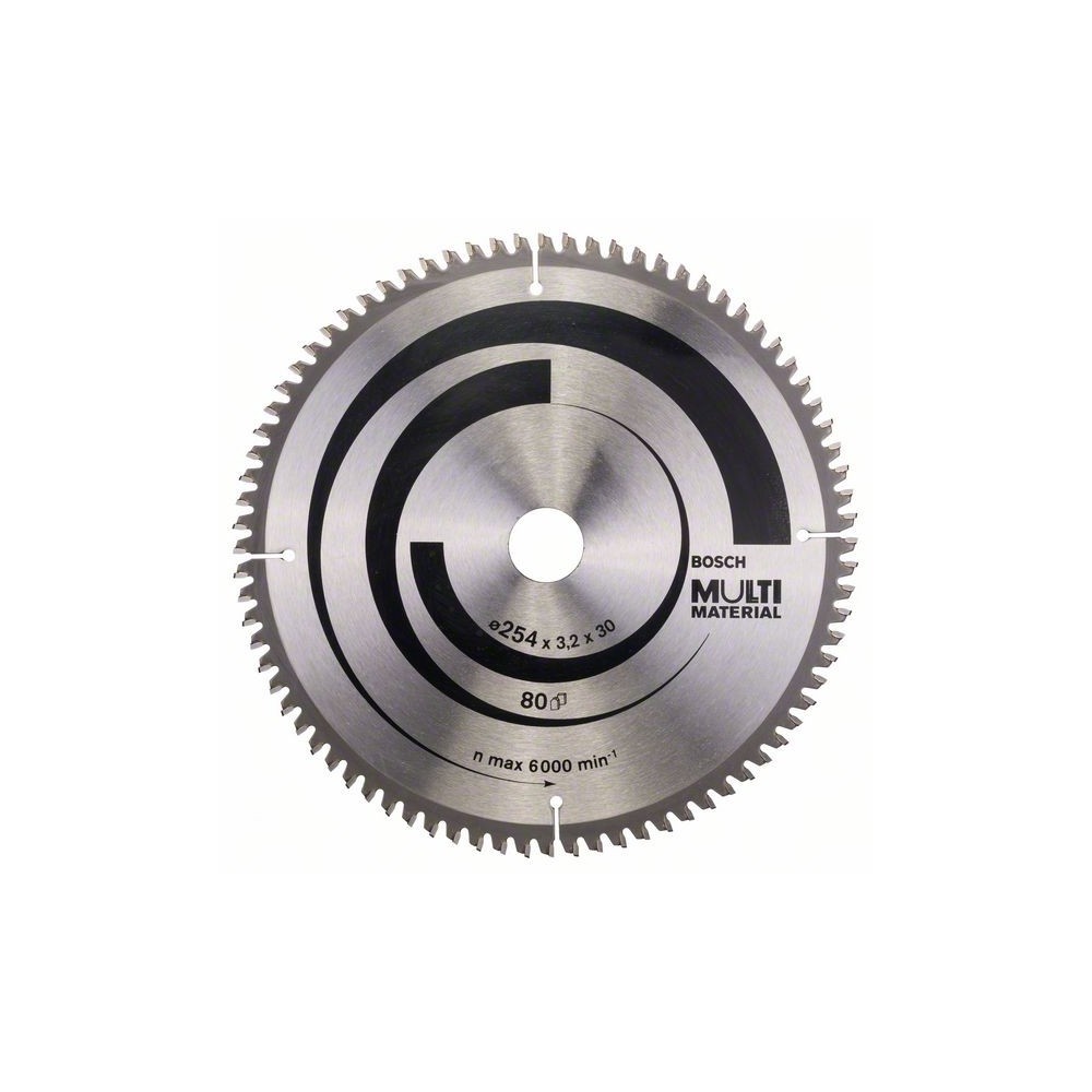 Bosch Panza ferastrau circular Multi Material, 254x30x3.2mm, 80T