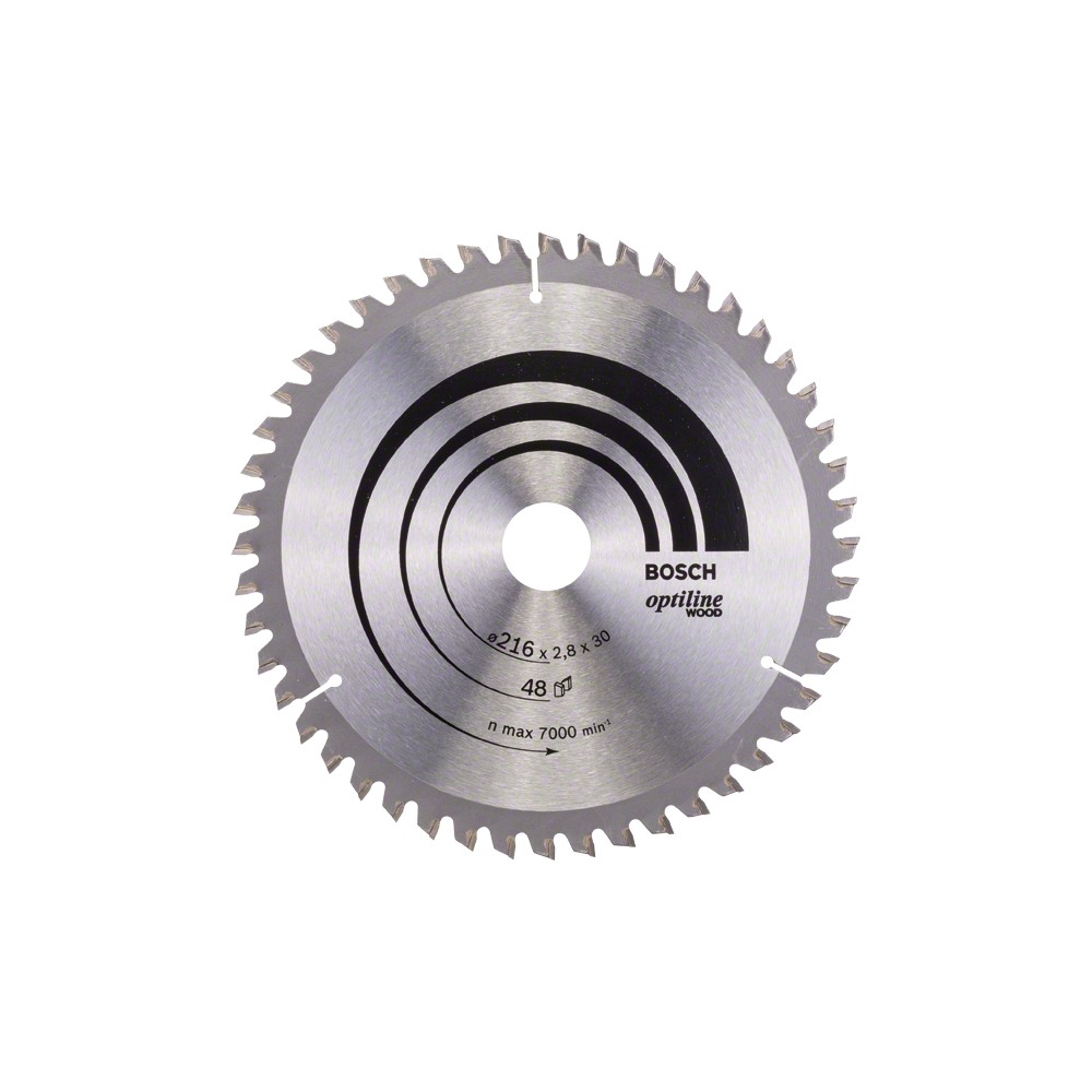 Bosch Panza ferastrau circular Optiline Wood, 216x30x2.8mm, 48T