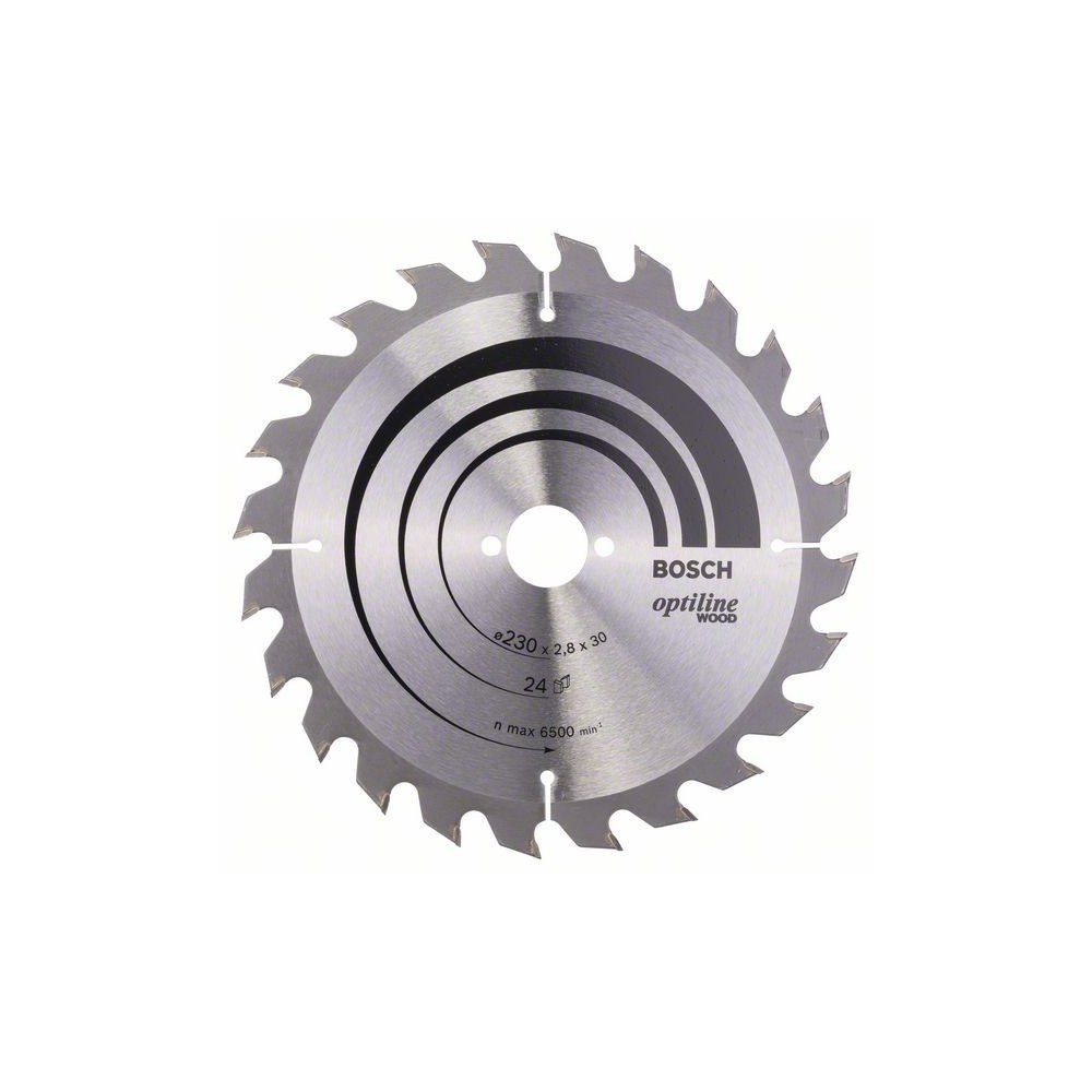Bosch Panza ferastrau circular Optiline Wood, 230x30x2.8mm, 24T