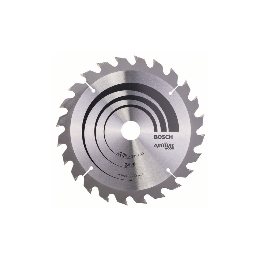Bosch Panza ferastrau circular Optiline Wood, 235x30x2.8mm, 24T, reductie 25mm
