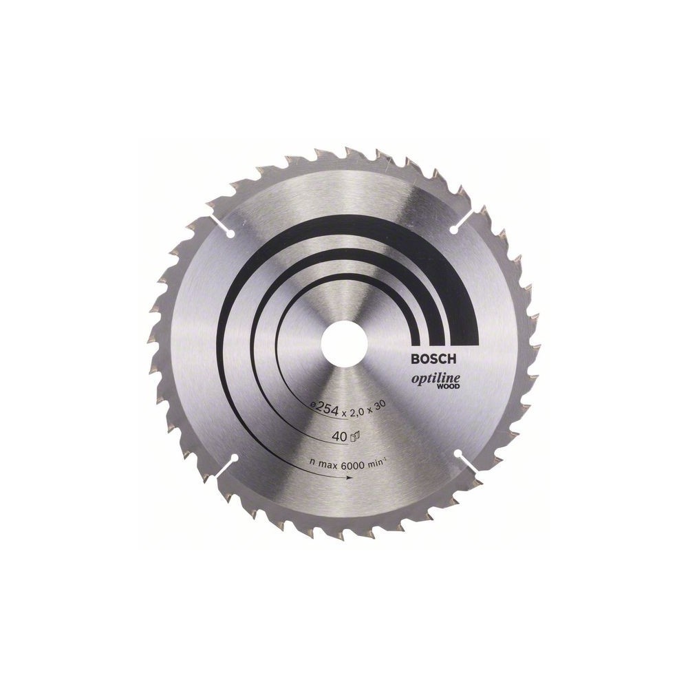 Bosch Panza ferastrau circular Optiline Wood, 254x30x2mm, 40T