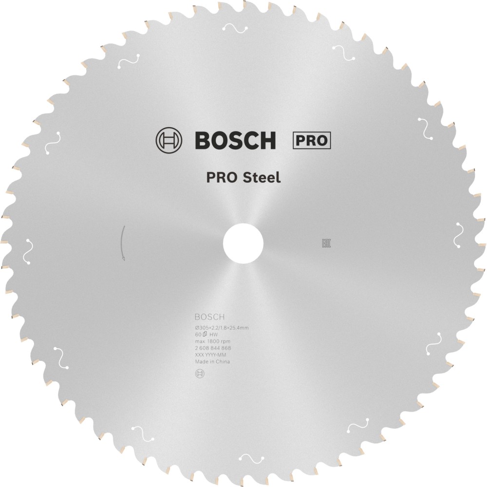 Bosch Panza ferastrau circular PRO Steel, 305x25.4x2.2mm, 60T