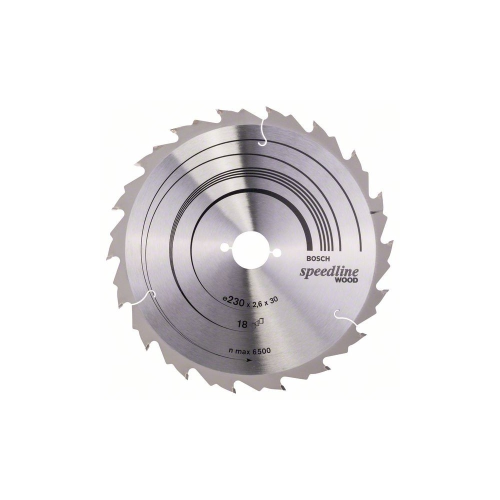 Bosch Panza ferastrau circular Speedline Wood, 230X30x2.4mm, 18T