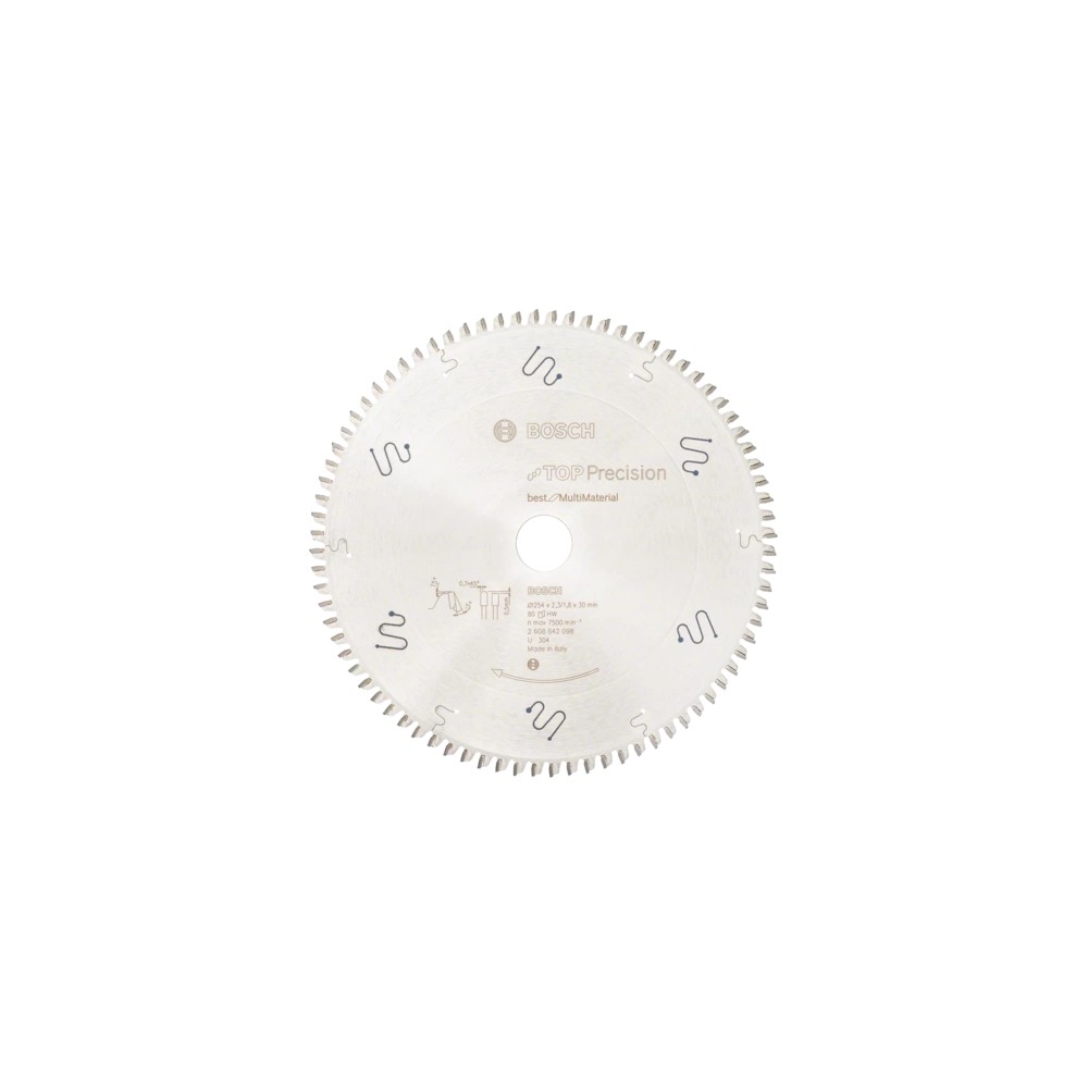 Bosch Panza ferastrau circularTop Precision Best for Multi Material, 254x30x2.3mm, 80T