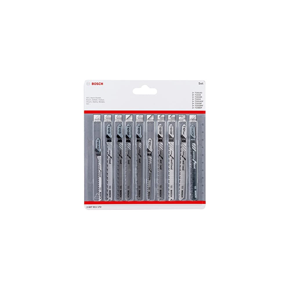 Bosch Set 10 panze ferastrau vertical T Clean Precision