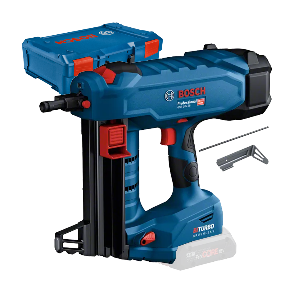 BOSCH GNB 18V-38 (SOLO) Pistol pentru cuie pentru beton BITURBO brushless, Li-Ion + XL-BOXX, fara acumulator in set