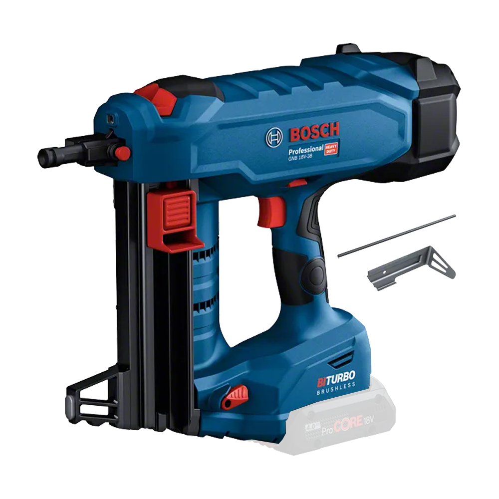 BOSCH GNB 18V-38 (SOLO) Pistol pentru cuie pentru beton BITURBO brushless, Li-Ion, fara acumulator in set