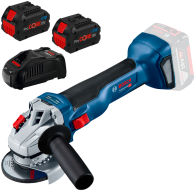 BOSCH  GWS 18V-10 Polizor unghiular brushless cu 2 acumulatori Li-Ion, 18V, 8Ah, diametru disc 125 + Incarcator rapid + Geanta t