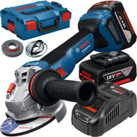Bosch GWS 18V-11 Polizor unghiular 18V, 125mm + 2 acumulator GBA 5.0Ah