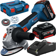 Bosch GWS 18V-8 Polizor unghiular 18V + 2 acumulatori 5Ah + incarcator