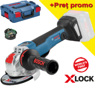BOSCH GWX 18V-10 PSC (SOLO) Polizor unghiular brushless, Li-Ion, diametru disc 125, fara acumulator in set, cu X-LOCK