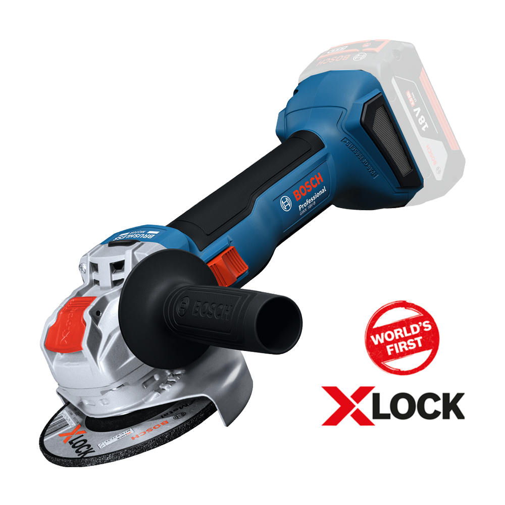 BOSCH GWX 18V-8 (SOLO) Polizor unghiular, Li-Ion, diametru disc 125, fara acumulator in set, cu X-LOCK