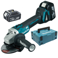 MAKITA DGA506RTJ Polizor unghiular brushless, cu 2 acumulatori Li-Ion, 18V, 5Ah