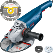 BOSCH GWS 22-230 J Polizor unghiular 2200 W, diametru disc 230 + Disc diamantat universal 230 mm