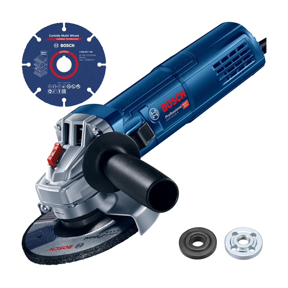 BOSCH GWS 9-125 S Polizor unghiular 900 W, diametru disc 125 + Disc taiere EXPERT Carbide Multi Wheel 125 mm