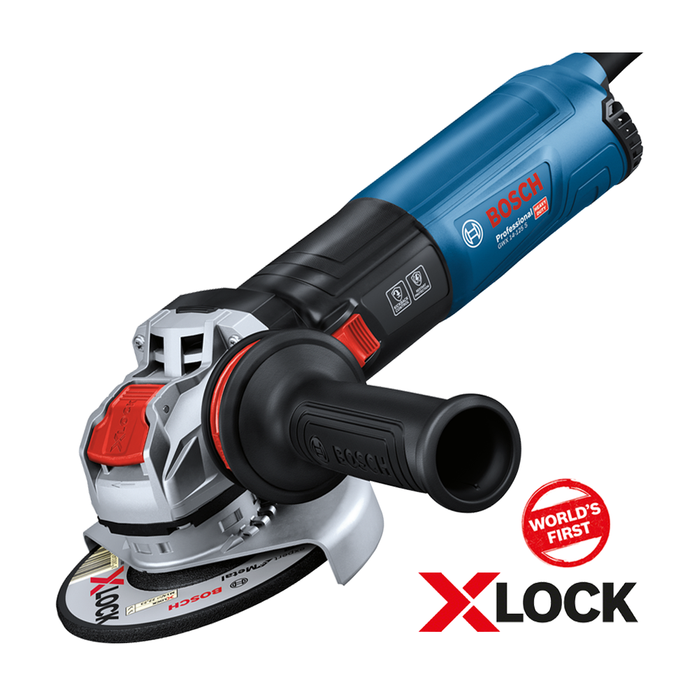 BOSCH GWX 14-125 S Polizor unghiular 1400 W, diametru disc 125 cu X-LOCK