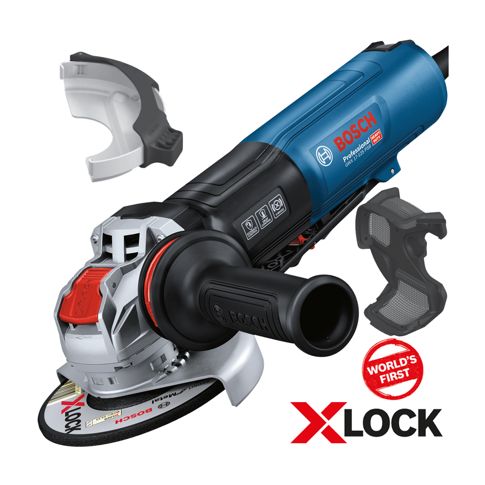 BOSCH GWX 17-125 PSB Polizor unghiular 1700 W, diametru disc 125 cu X-LOCK