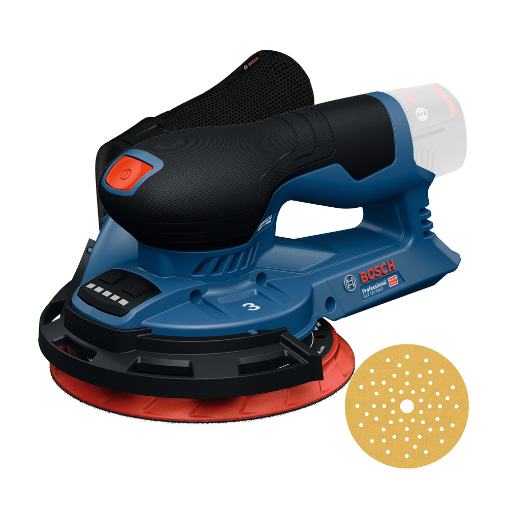 BOSCH GEX 12V-150-3 (SOLO) Slefuitor excentric Li-Ion, fara acumulator in set