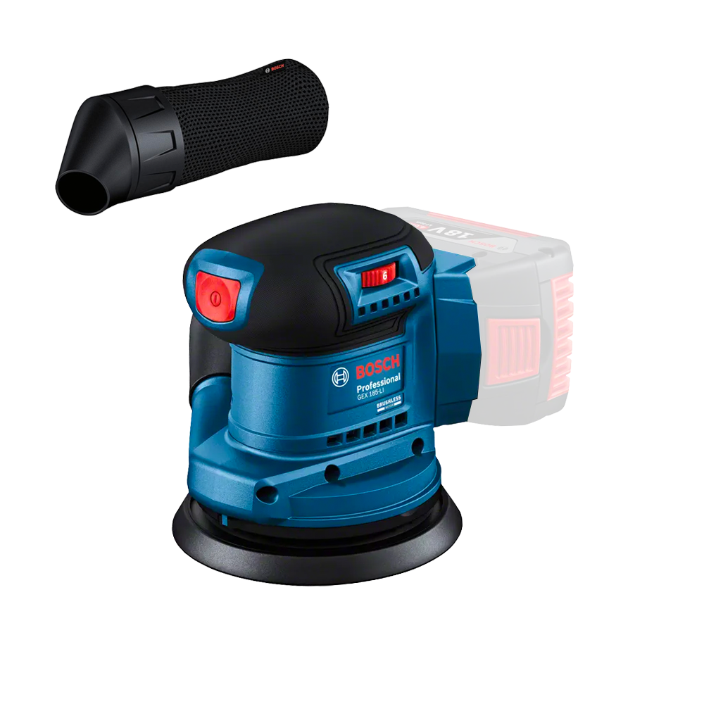 BOSCH GEX 185-LI (SOLO) Slefuitor excentric brushless Li-Ion, fara acumulator in set