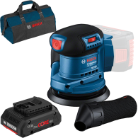 BOSCH GEX 185-LI Slefuitor excentric brushless Li-Ion +  Acumulator 4Ah ProCore + Geanta textil mediu (Fara incarcator!)
