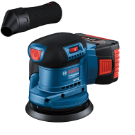 BOSCH GEX 185-LI Slefuitor excentric brushless Li-Ion +  Acumulator 5Ah CoolPack (Fara incarcator!)