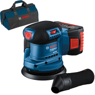 BOSCH GEX 185-LI Slefuitor excentric brushless Li-Ion +  Acumulator 5Ah CoolPack + Geanta textil mediu (Fara incarcator!)