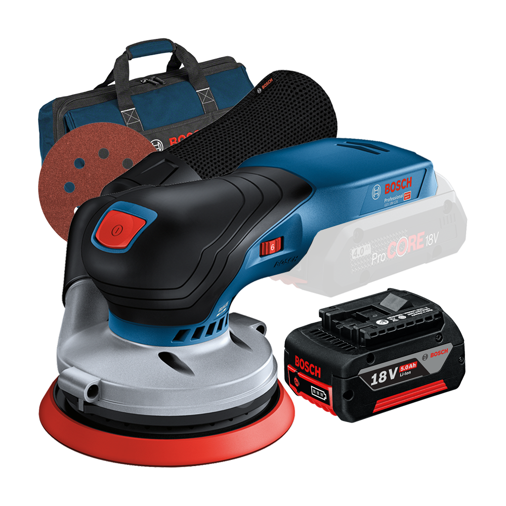 BOSCH GEX 18V-125 (SOLO) Slefuitor excentric Li-Ion, fara acumulator in set