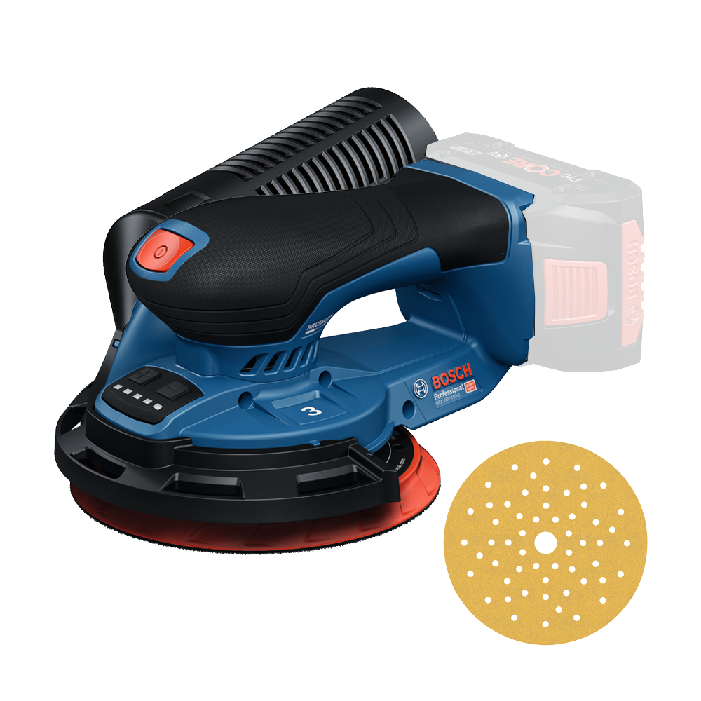 BOSCH GEX 18V-150-3 (SOLO) Slefuitor excentric Li-Ion, fara acumulator in set