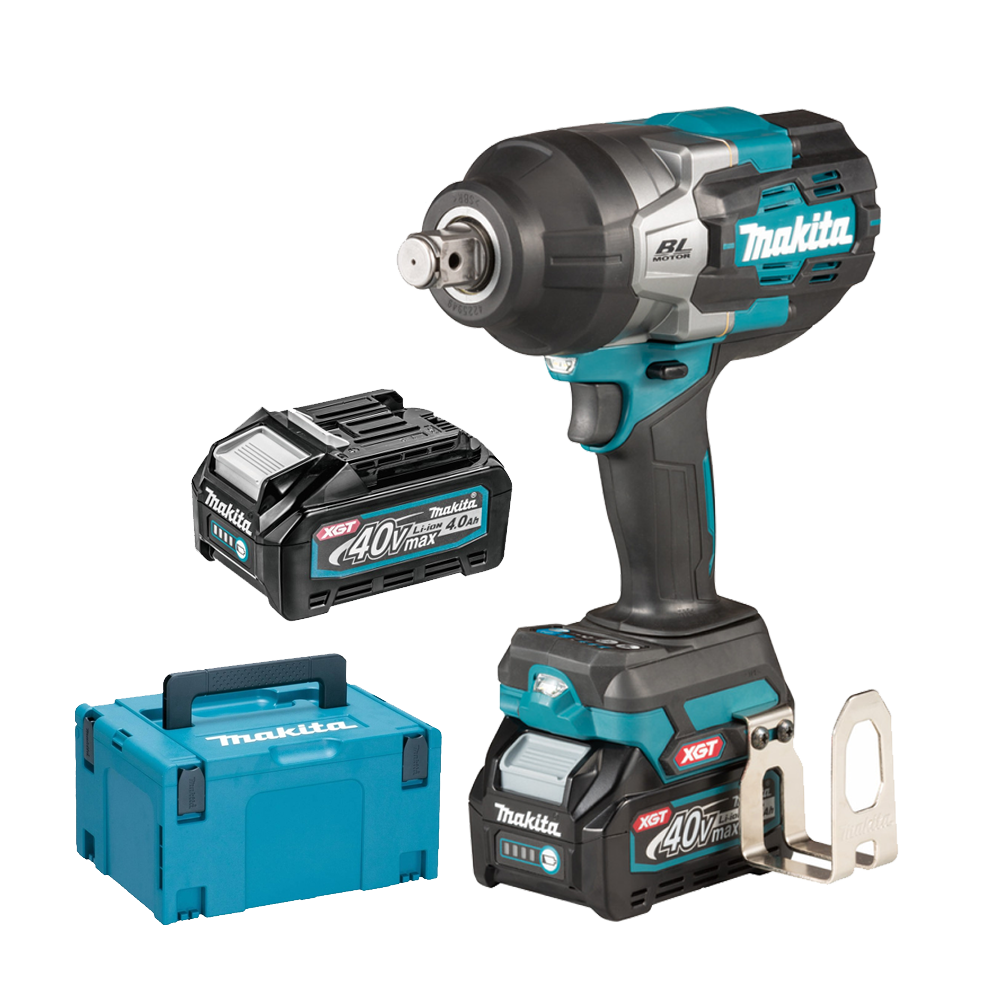 MAKITA TW001GM201 Masina de insurubat cu impact brushless, cu 2 acumulatori Li-Ion, 40V XGT, 4Ah, 2000Nm + MAKPAC TIP 3