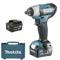 MAKITA TW141DSME Masina de insurubat cu impact cu 2 acumulatori Li-Ion, 12V, 4Ah, 140Nm