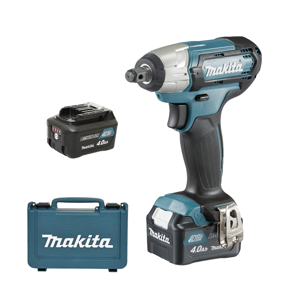 MAKITA TW141DSME Masina de insurubat cu impact cu 2 acumulatori Li-Ion, 12V, 4Ah, 140Nm