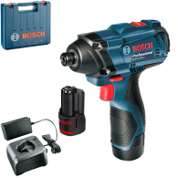 BOSCH GDR 120-LI Surubelnita cu impact cu 2 acumulatori Li-Ion, 2Ah, 100Nm + Valiza