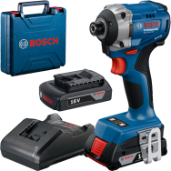 BOSCH  GDR 18V-215 Surubelnita cu impact brushless, cu 2 acumulatori Li-Ion, 2Ah, 215Nm + L-BOXX