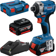 BOSCH  GDR 18V-215 Surubelnita cu impact brushless, cu 2 acumulatori Li-Ion, 4Ah, 215Nm + L-BOXX