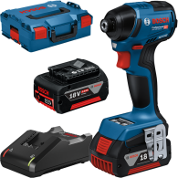 BOSCH GDR 18V-220 C Surubelnita cu impact, cu 2 acumulatori CoolPack Li-Ion, 5Ah, 220Nm + L-BOXX