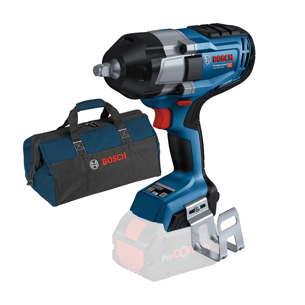 BOSCH GDS 18V-1000 (SOLO) Surubelnita cu impact brushless BITURBO, Li-Ion, 1000Nm, prindere 1/2", fara acumulator in set + Geant
