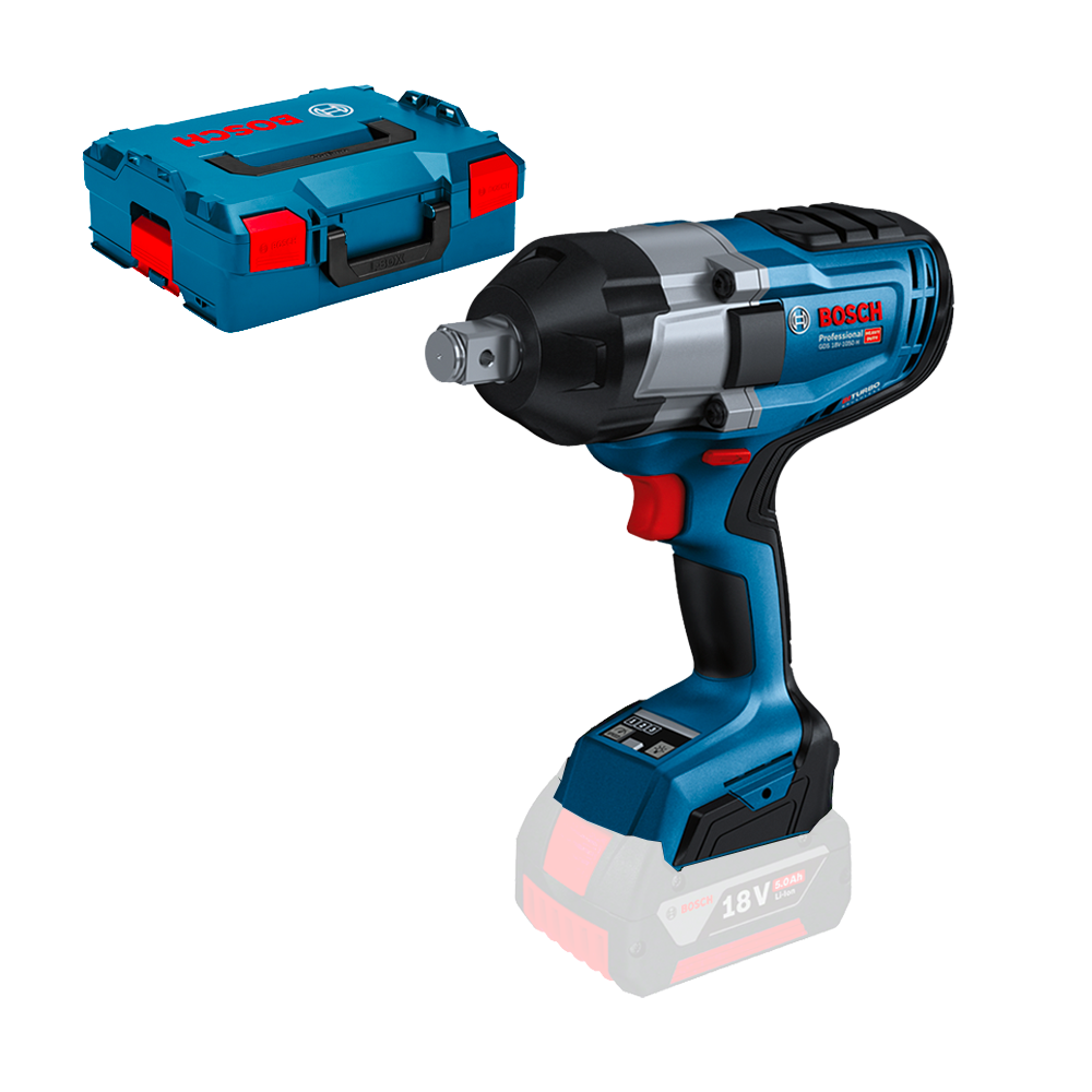 BOSCH GDS 18V-1050 H (SOLO) Surubelnita cu impact Li-Ion, 1050Nm, prindere 3/4" + L-BOXX, fara acumulator in set