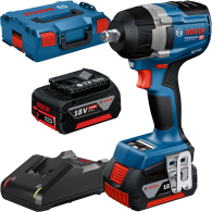 BOSCH GDS 18V-750 C Surubelnita cu impact brushless cu 2 acumulatori Li-Ion, 5Ah, 750Nm, prindere 1/2" + L-BOXX