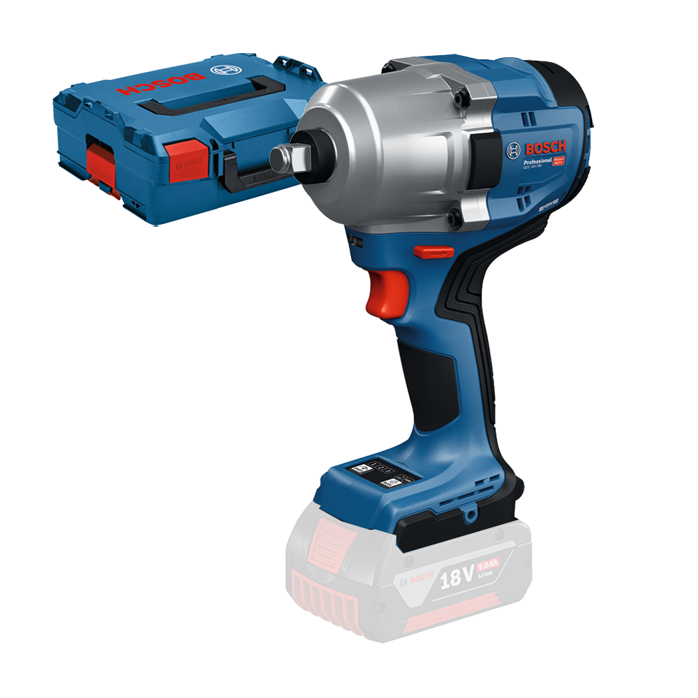 BOSCH GDS 18V-780 (SOLO) Surubelnita cu impact brushless, Li-Ion, 780Nm, prindere 1/2", fara acumulator in set + L-BOXX