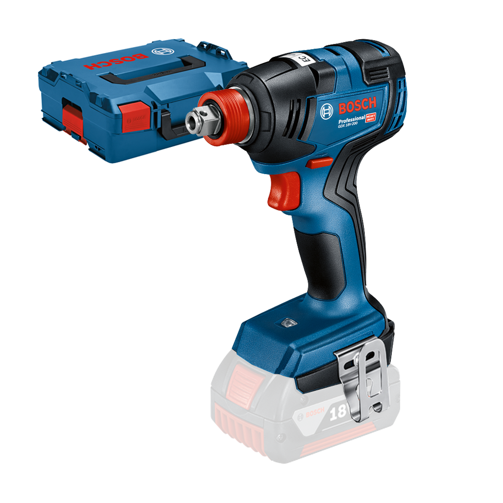 BOSCH GDX 18V-200 (SOLO) Masina de insurubat cu impact brushless, Li-Ion, 200Nm + L-BOXX, fara acumulator in set