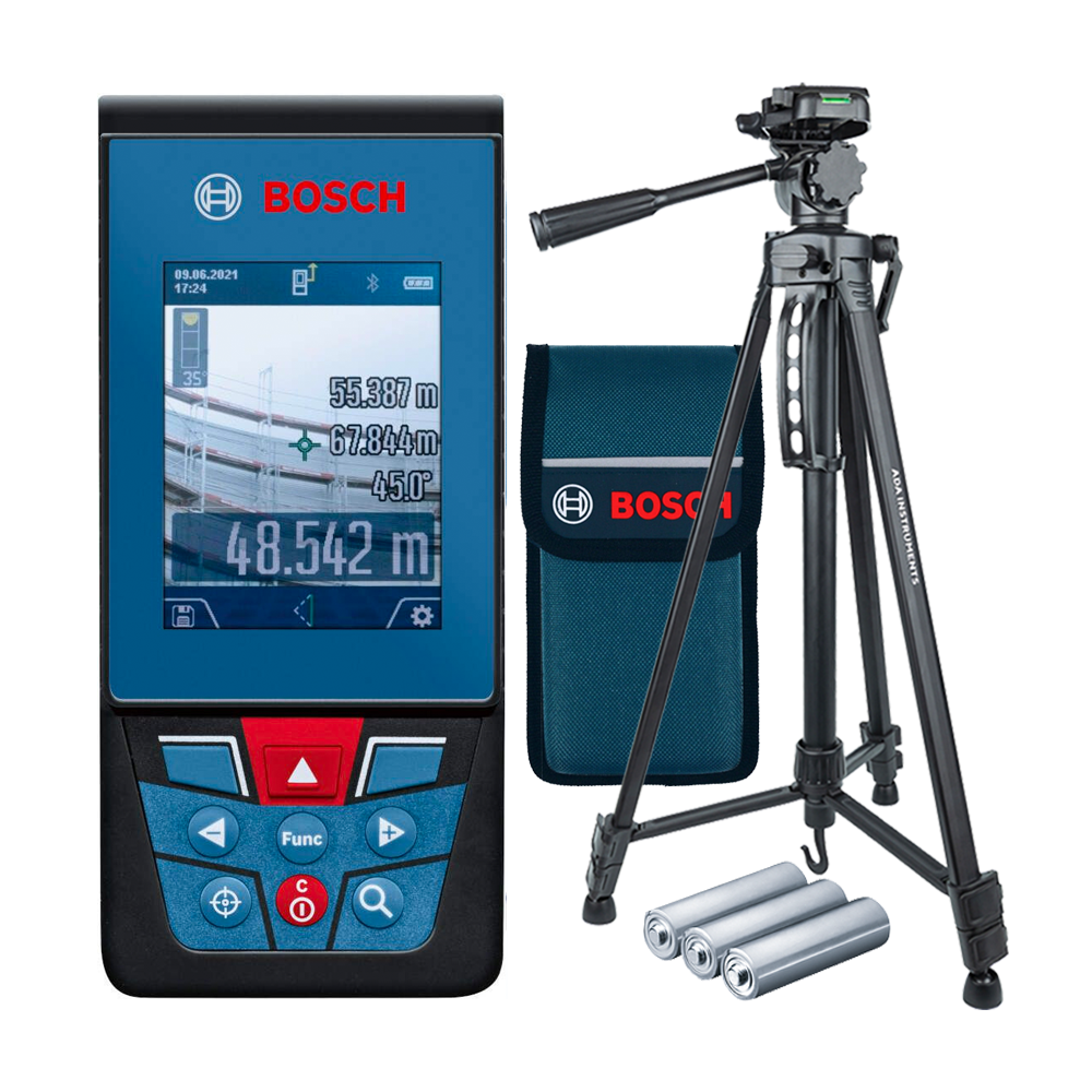 BOSCH GLM 100-25 C Telemetru cu laser (100 m) + ADA DIGIT 167 Stativ pentru constructii 167 cm