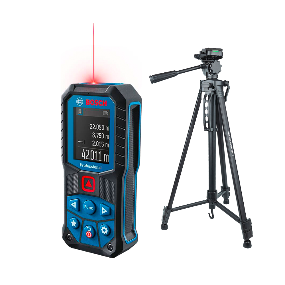 BOSCH GLM 50-22 Telemetru cu laser (50 m) + ADA DIGIT 167 Stativ pentru constructii 167 cm