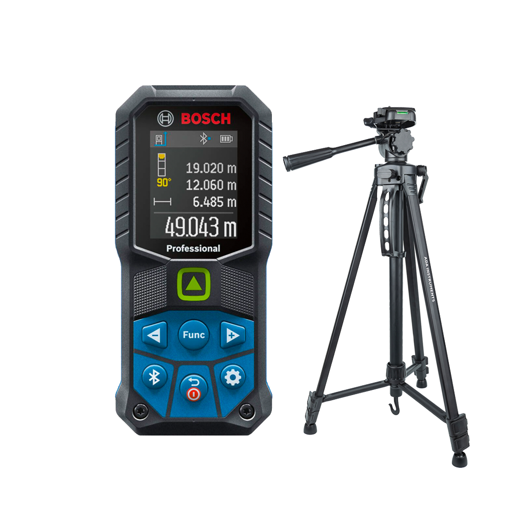 BOSCH GLM 50-27 CG Telemetru cu laser verde (50 m) + ADA DIGIT 167 Stativ pentru constructii 167 cm