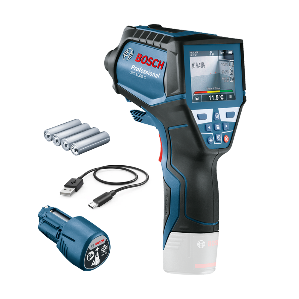 BOSCH GIS 1000 C Termodetector si umidometru cu bluetooth