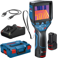 BOSCH GTC 400 C Camera termica digitala, cu 2 acumulatori Li-Ion, 2Ah + Incarcator rapid de 4Ah GAL12V-40 + L-BOXX
