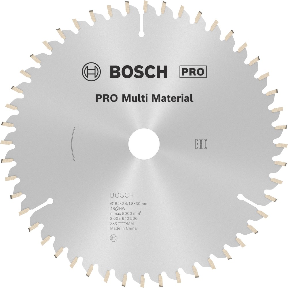 Bosch Panza ferastrau circular Multi Material 184X30x2.4mm, T48