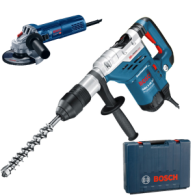 BOSCH GBH 5-40 DCE Ciocan rotopercutor SDS-max 1150W, 8.8J + GWS 880 Polizor unghiular 880W, diametru disc 125