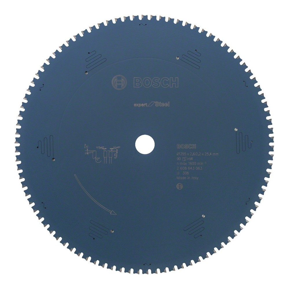 Bosch Panza ferastrau circular Expert for Steel, 355x25.4x2.6mm, 90T