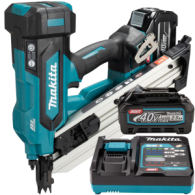 MAKITA BN001GD201 Pistol pentru cuie pentru lemn brushless, cu 2 acumulatori Li-Ion, 40V XGT, 2.5Ah, 50-90 mm