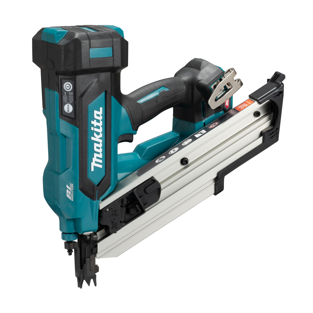 MAKITA BN001GZ Pistol pentru cuie pentru lemn brushless, Li-Ion, 40V XGT, 50-90 mm, fara acumulator in set (SOLO)